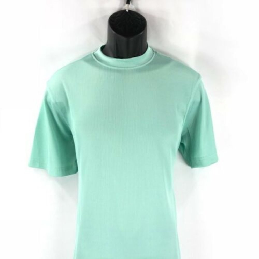 LOG-IN UOMO Dressy T-Shirt See Green for Men Crew Neck Ribbed